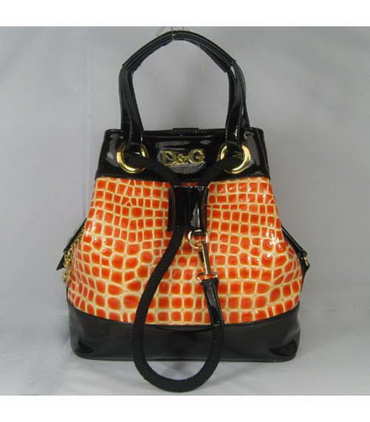 Dolce & Gabbana Oversized Tote nautico S_Orange pelle